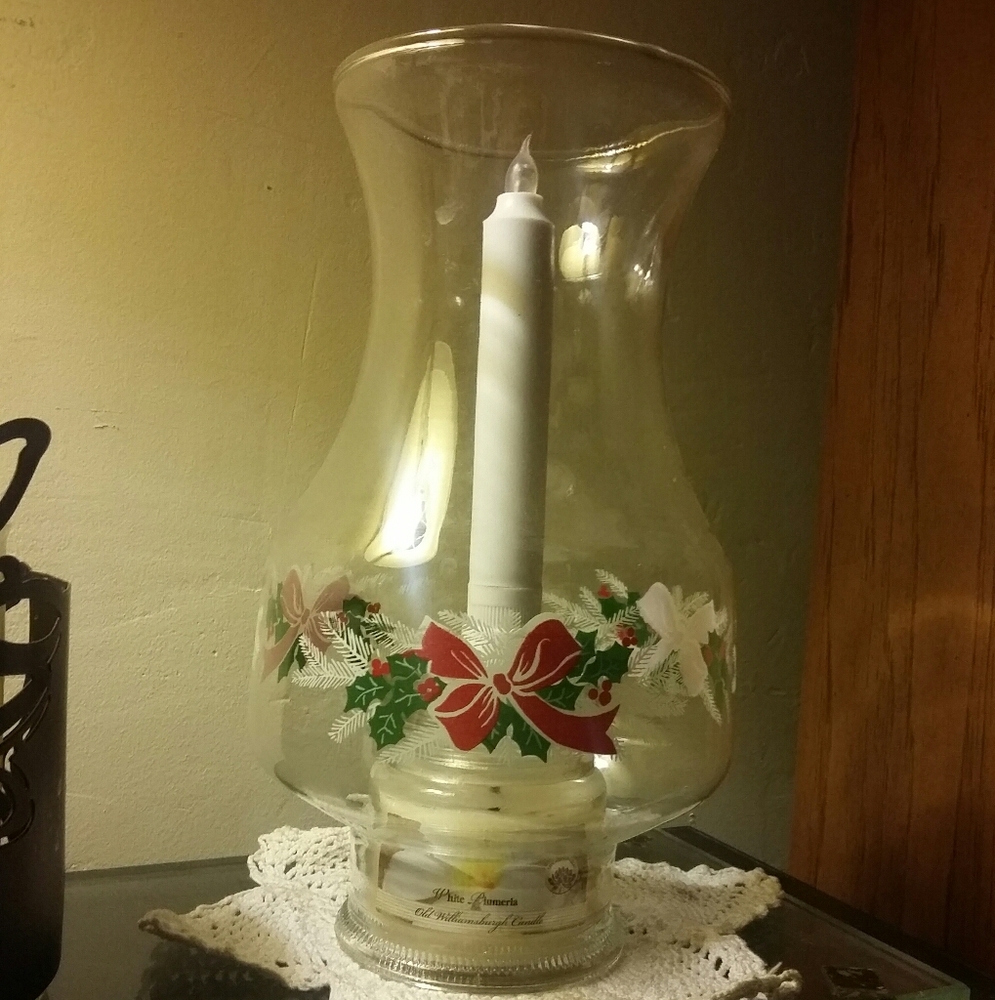 Christmas globe and candle